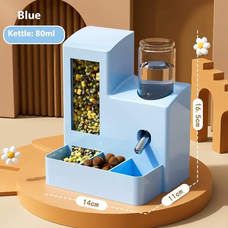 2-in-1 Automatic Hamster Feeder & Water Dispenser