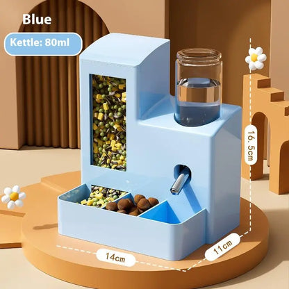 2-in-1 Automatic Hamster Feeder & Water Dispenser