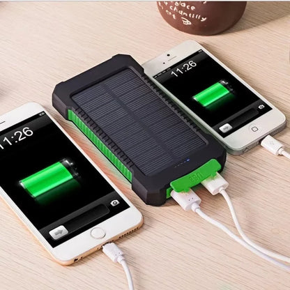 Waterproof Solar Power Bank with Dual USB