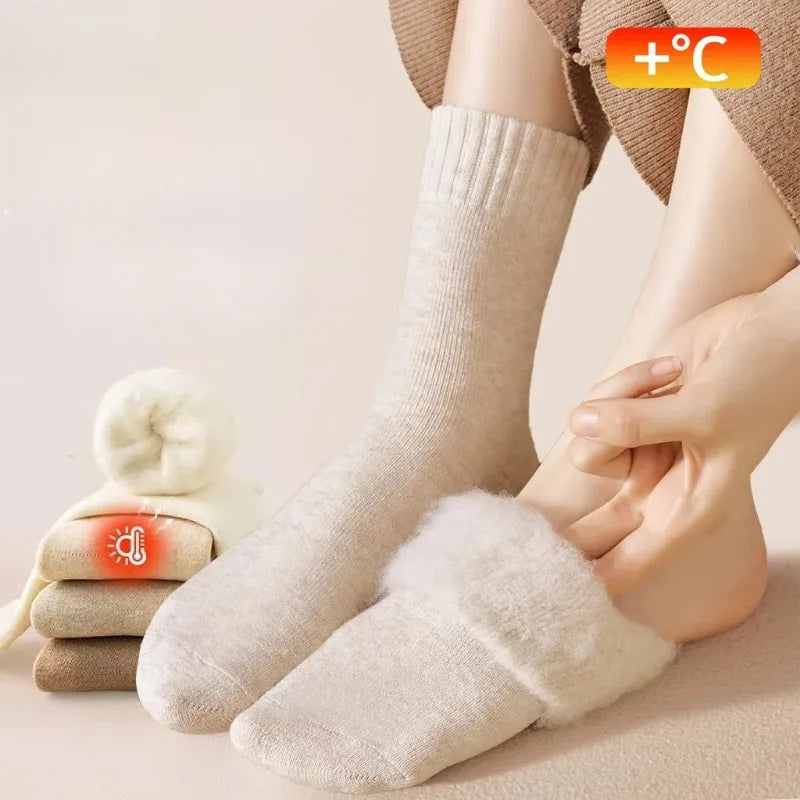 Women’s Wool Blend Thermal Socks 5 Pairs
