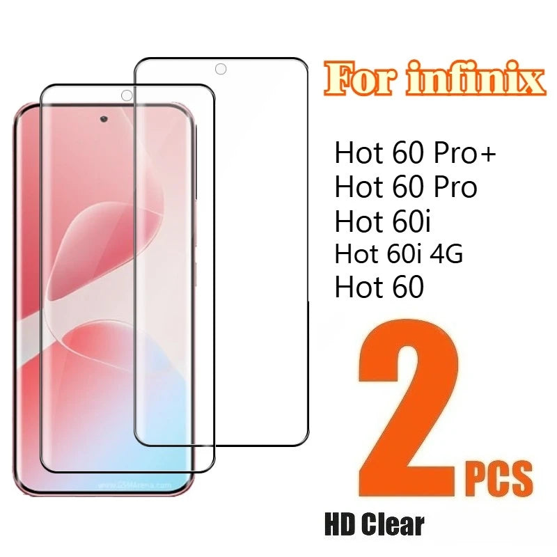 2-in-1 9D Tempered Glass & Privacy Screen Protector for Infinix Hot 60 Series