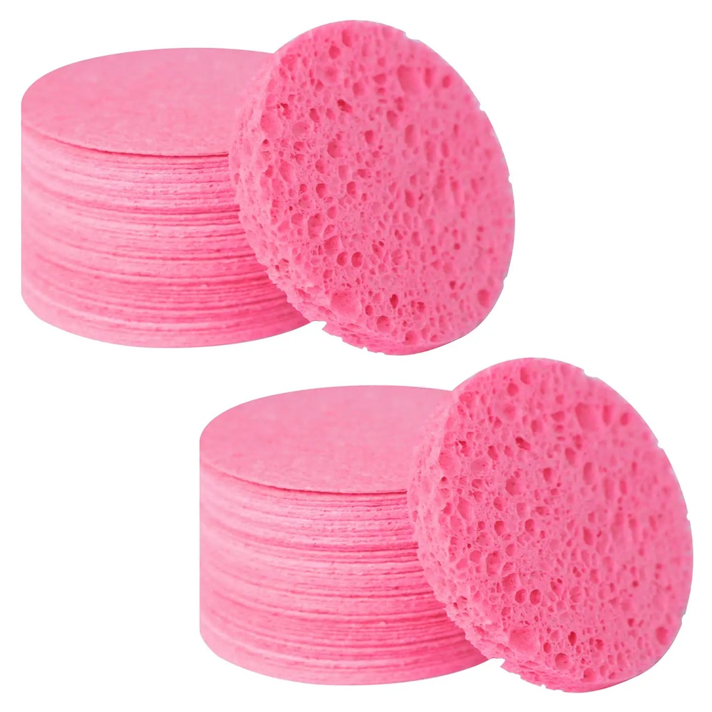 Natural Cellulose Facial Cleansing Sponges
