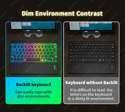 Wireless Bluetooth Keyboard with Touchpad