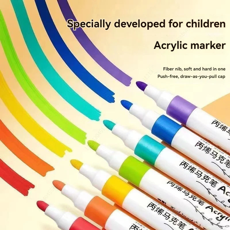 12-80 Colores Set Acrylic Paint Art Marker