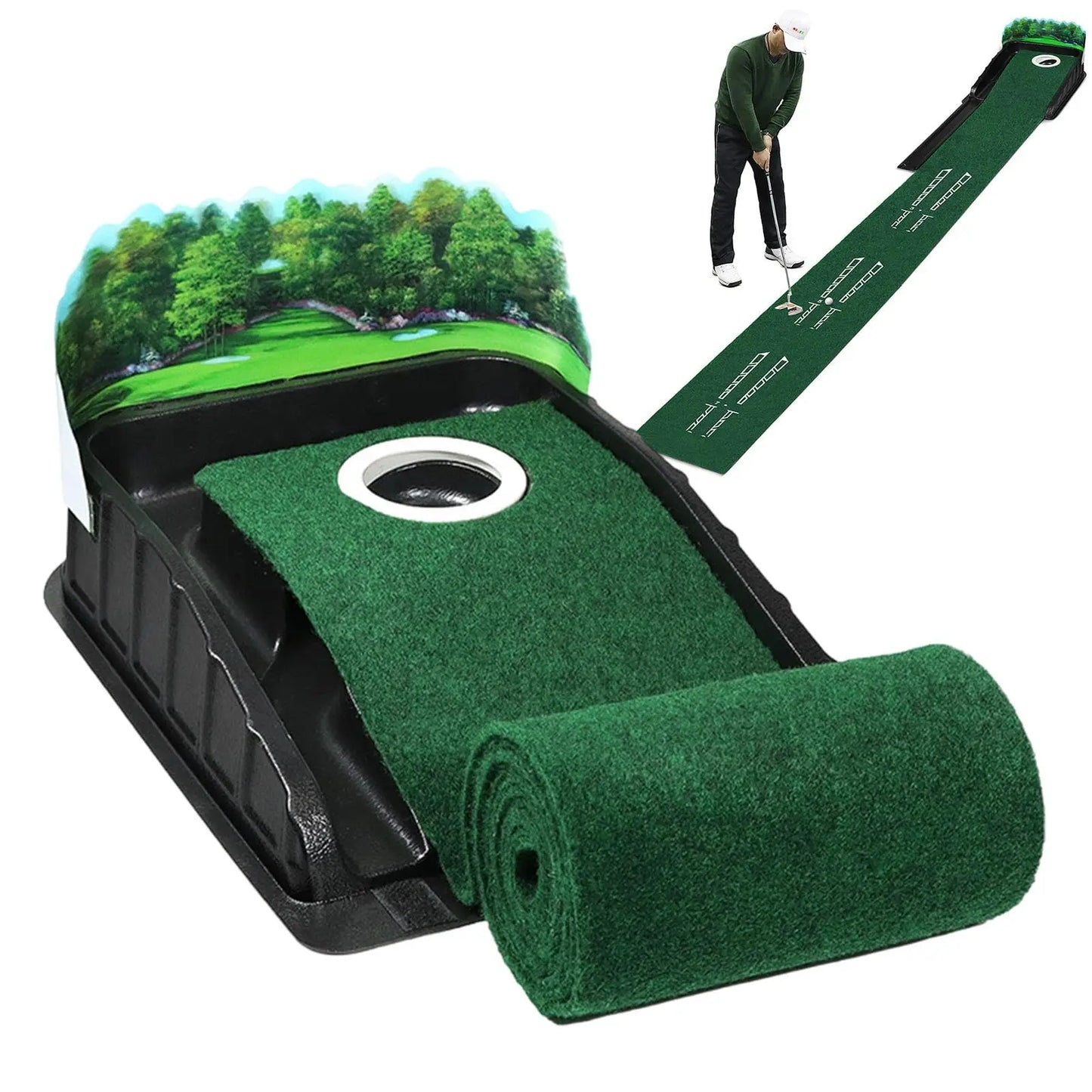 Portable Golf Putting Training Mat