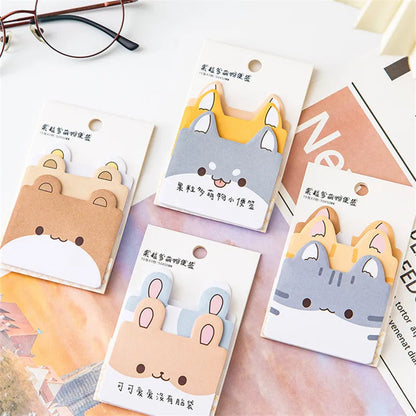 Kawaii Cartoon Animal Sticky Notes