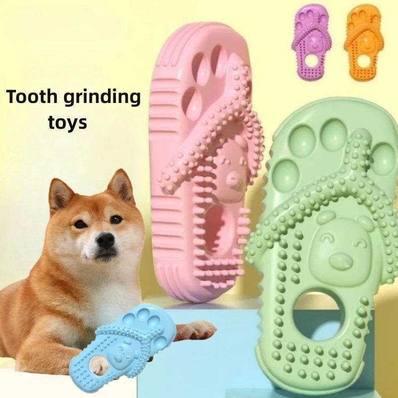 Slipper Shape Squeaky Dog Chew Toy