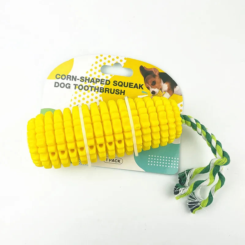 Corn Chew Squeaky Dog Toy