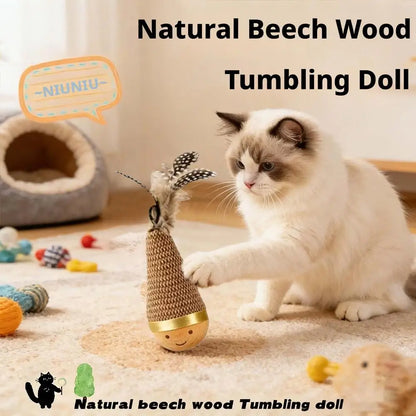Feather Tumbler Interactive Cat Toy