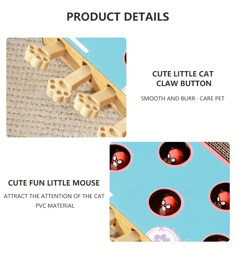 Interactive Pop-Up Cat Scratcher & Puzzle Toy