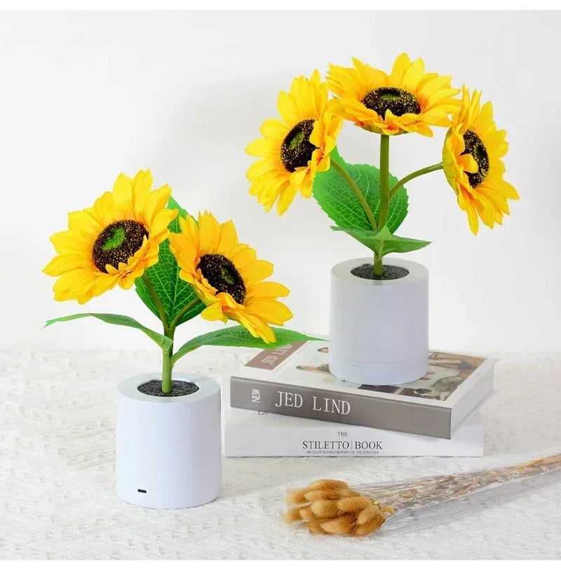 Rechargeable Sunflower LED Night Light