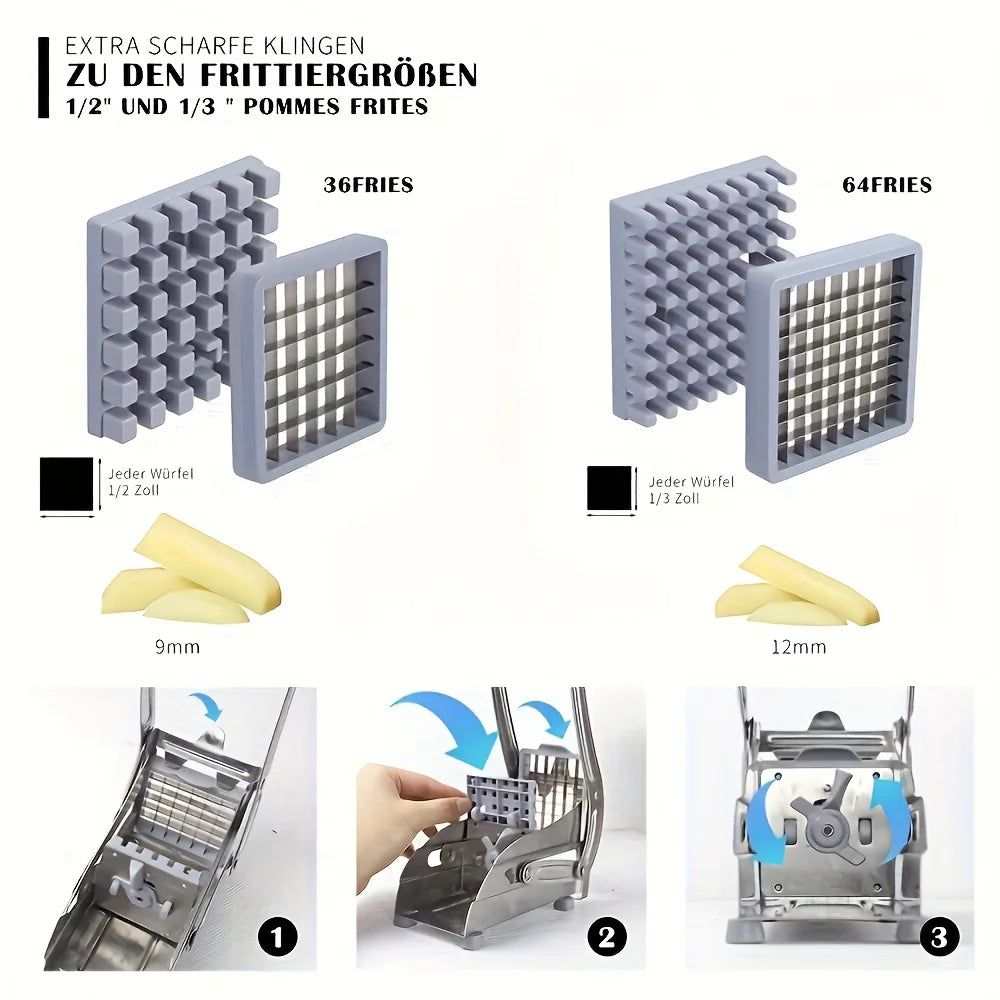 Stainless Steel French Fry & Vegetable Cutter