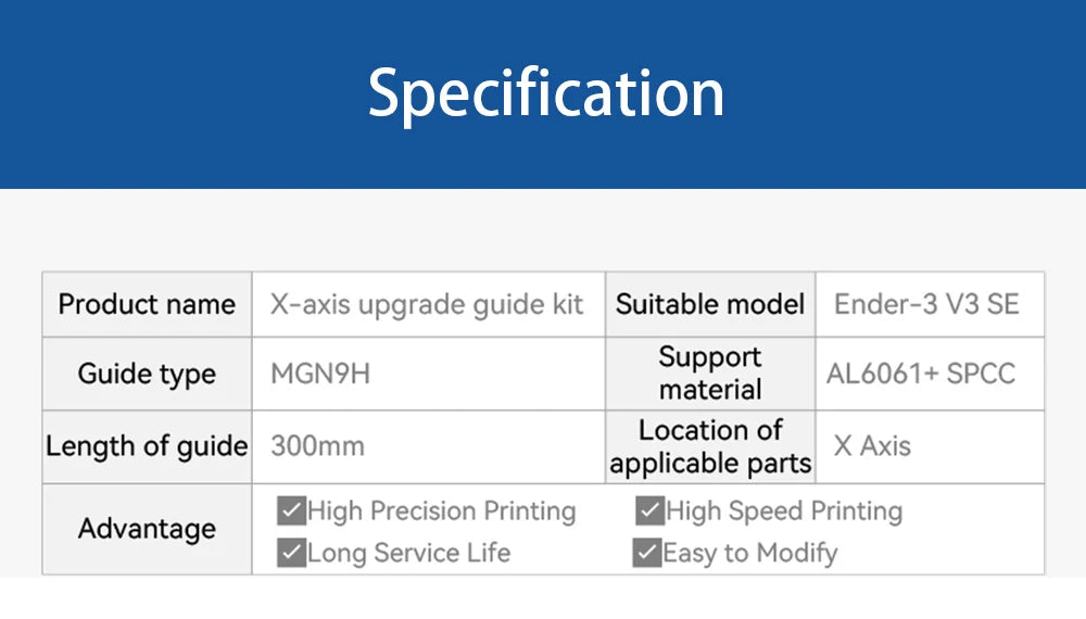 Ender 3 V3 Linear Rail Upgrade Kit