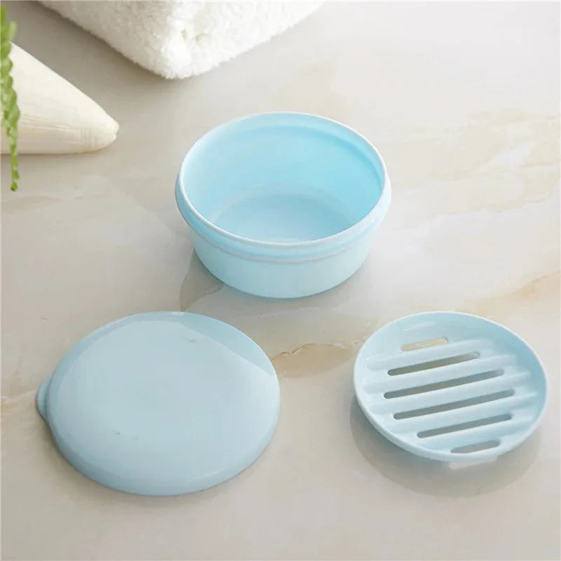 Round Travel Soap Box with Lid