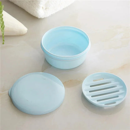 Round Travel Soap Box with Lid