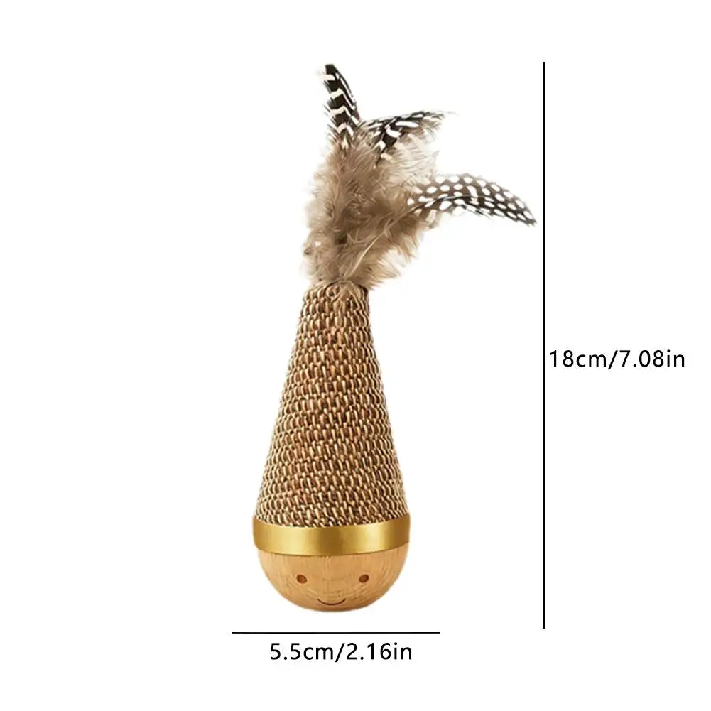 Feather Tumbler Interactive Cat Toy