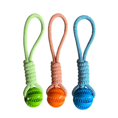 Rope Treat Ball Dog Toy