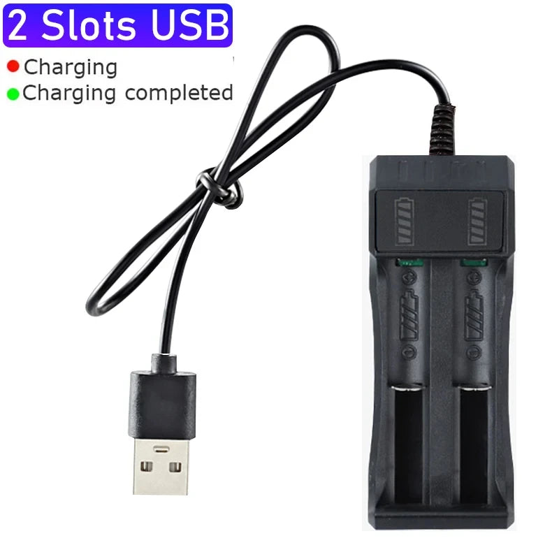 USB Charger for Rechargeable Lithium-Ion Batteries