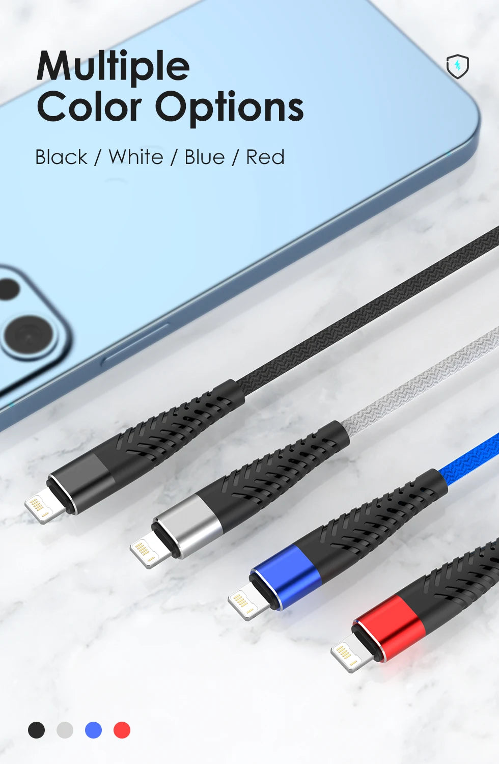 USB-A to Lightning Fast Charging Cable