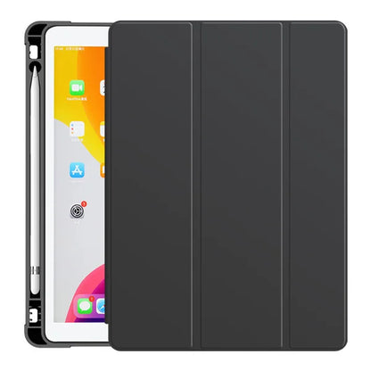 Smart Protective Case with Pencil Holder for Apple iPad