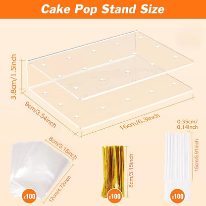 Acrylic Cake Pop Stand with Sticks