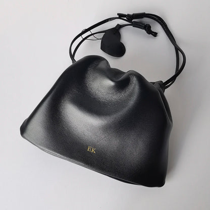 Genuine Leather Cloud Shoulder Bag