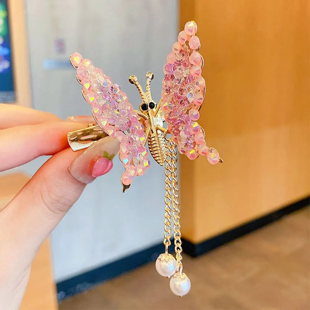 Butterfly Tassel Hair Clip