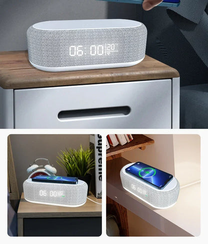 Wireless Charging Alarm Clock Station