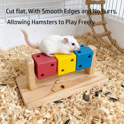 Wooden Hamster Magic Cube Chew Toy