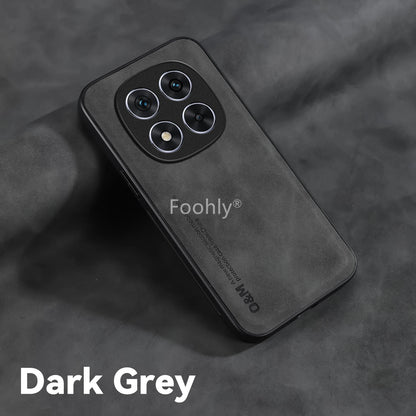 Magnetic Nubuck Leather Case for Redmi