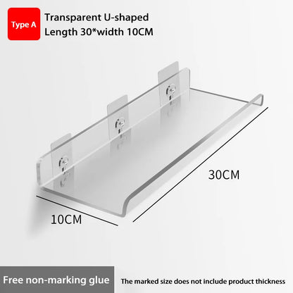 Wall-Mounted Acrylic Storage Rack