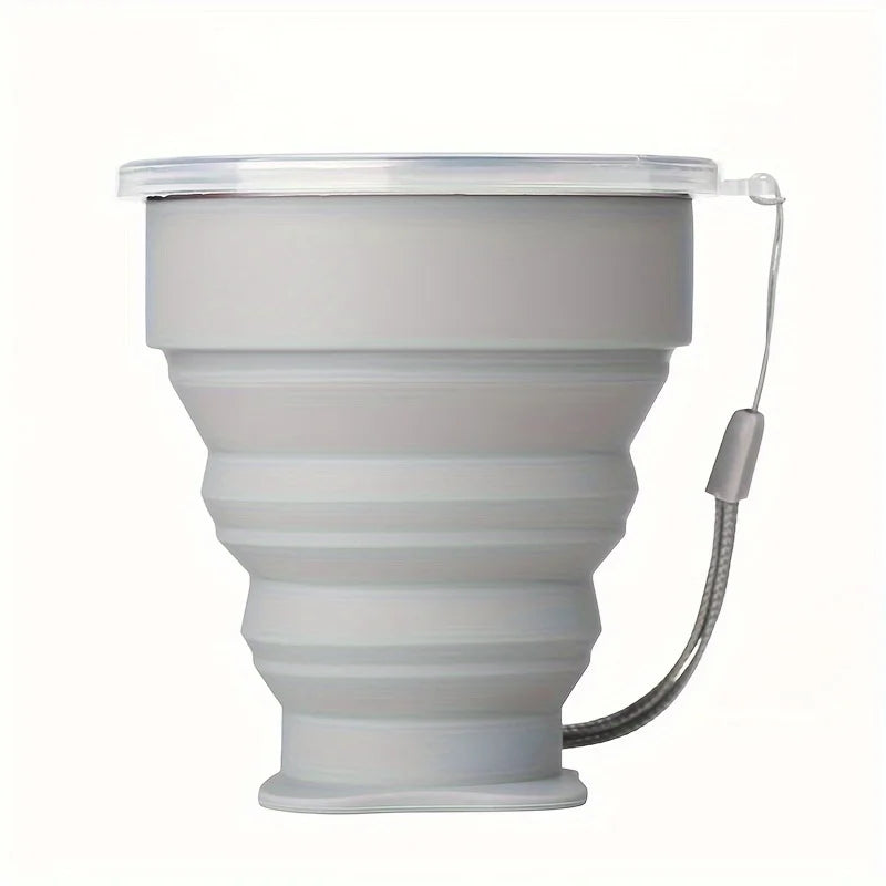 Collapsible Silicone Travel Cup with Lid