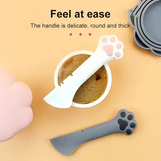 Silicone Pet Food Spoon & Can Opener