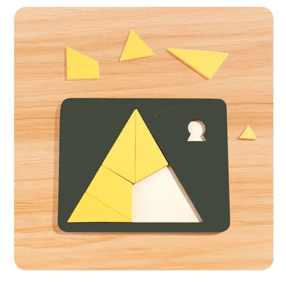 Wooden Geometric Puzzle Board