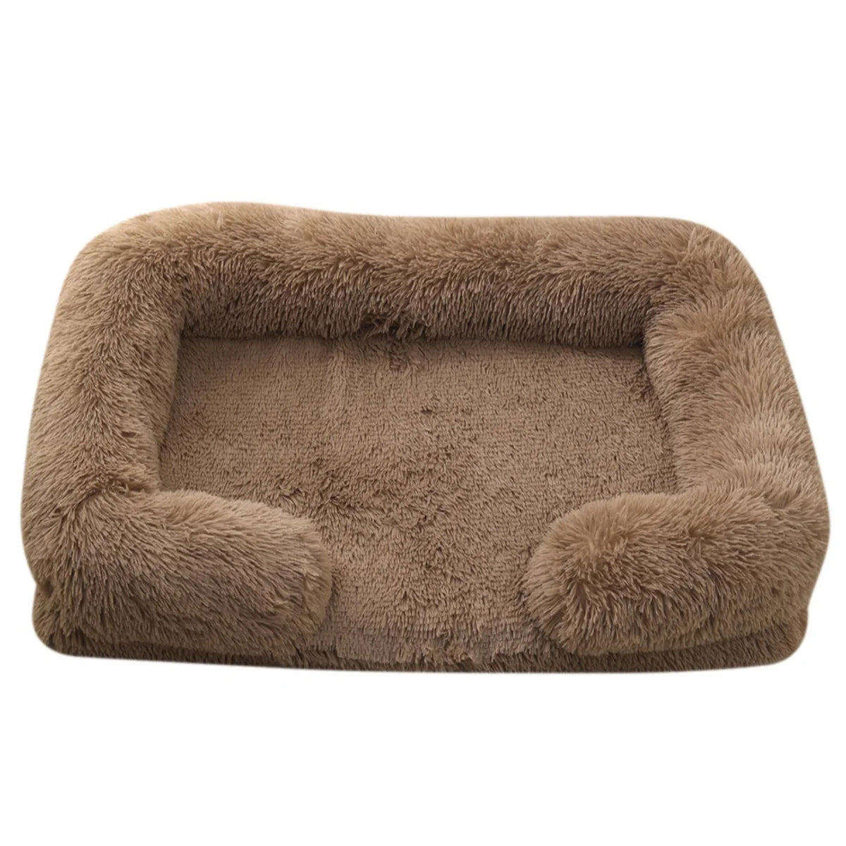 Orthopedic Plush Bolster Dog Bed