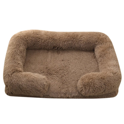 Orthopedic Plush Bolster Dog Bed