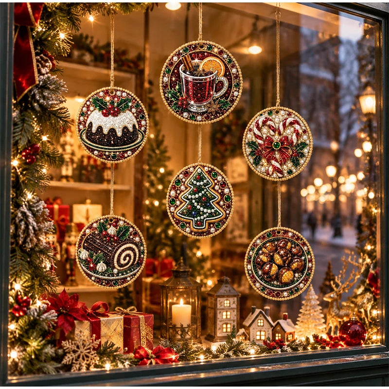 DIY Christmas Diamond Painting Ornament Kit