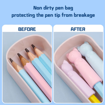 Cute Cat Pencil Top Eraser Caps