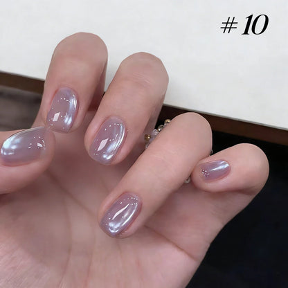 Brown Gold Cat Eye Gel Nail Polish