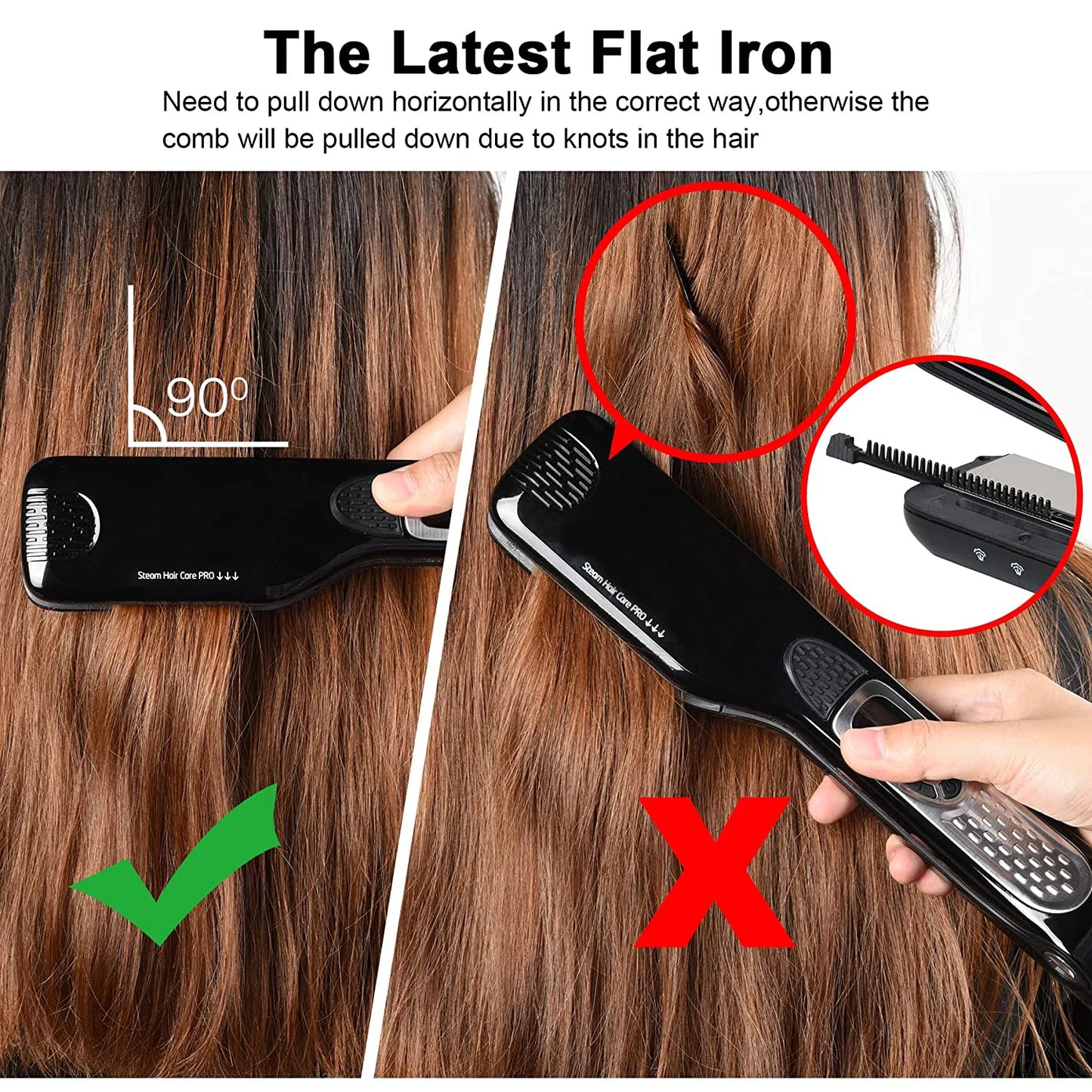 UKLISS Professional Steam Hair Straightener