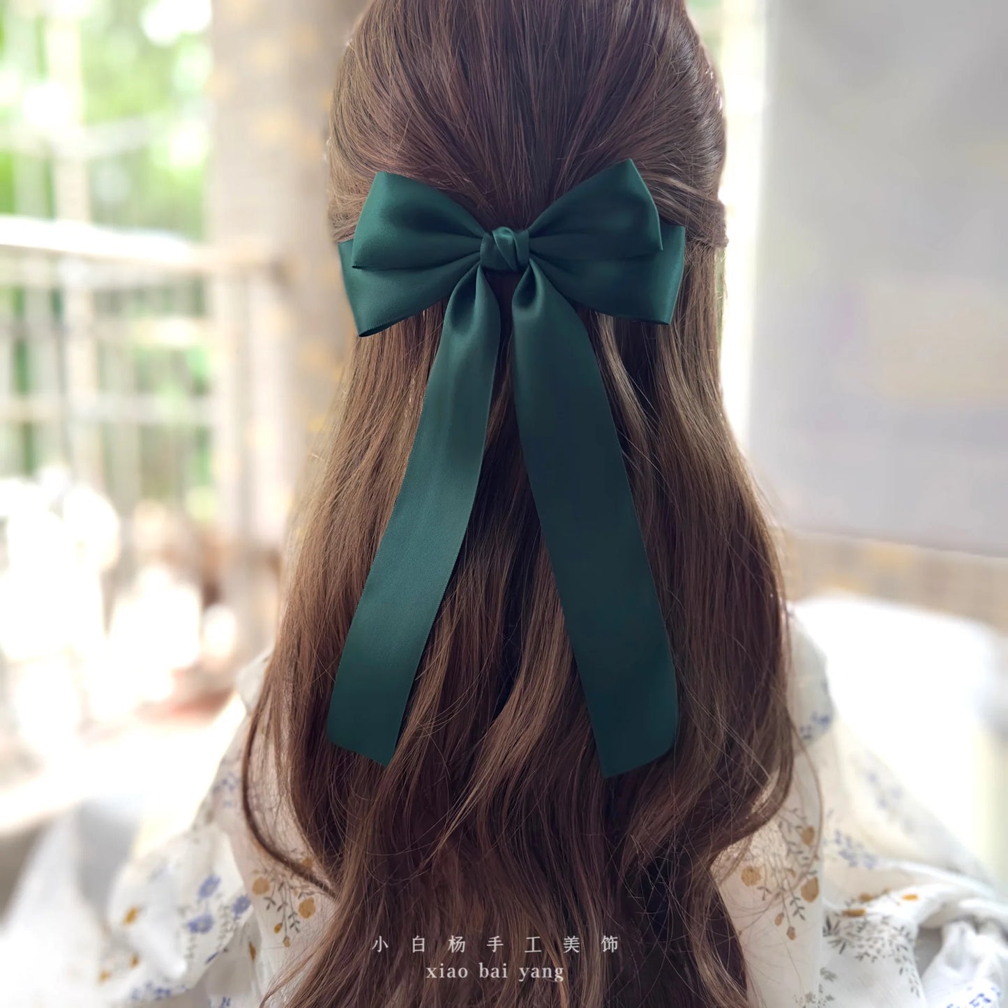 Korean Style Fabric Hair Bow Clip