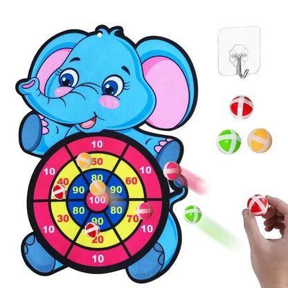 Kids Cartoon Sticky Ball Dart Board Game