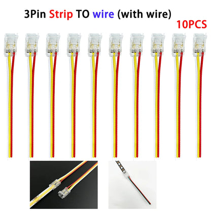 10mm Transparent LED Corner Connectors