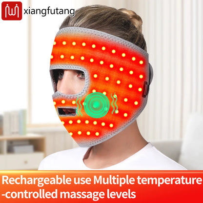 Electric Heated Facial Mask with Red Light Therapy