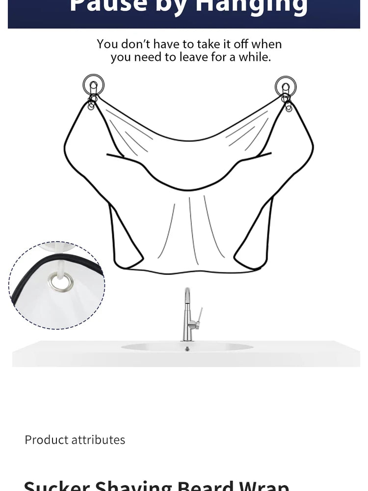 Beard Shaving Apron Hair Catcher