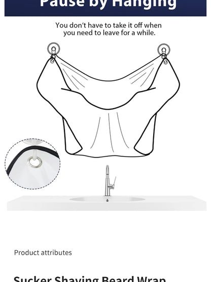Beard Shaving Apron Hair Catcher