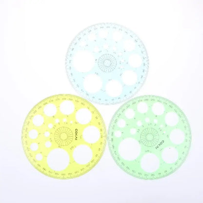 Geometric Circle Drawing Template Ruler