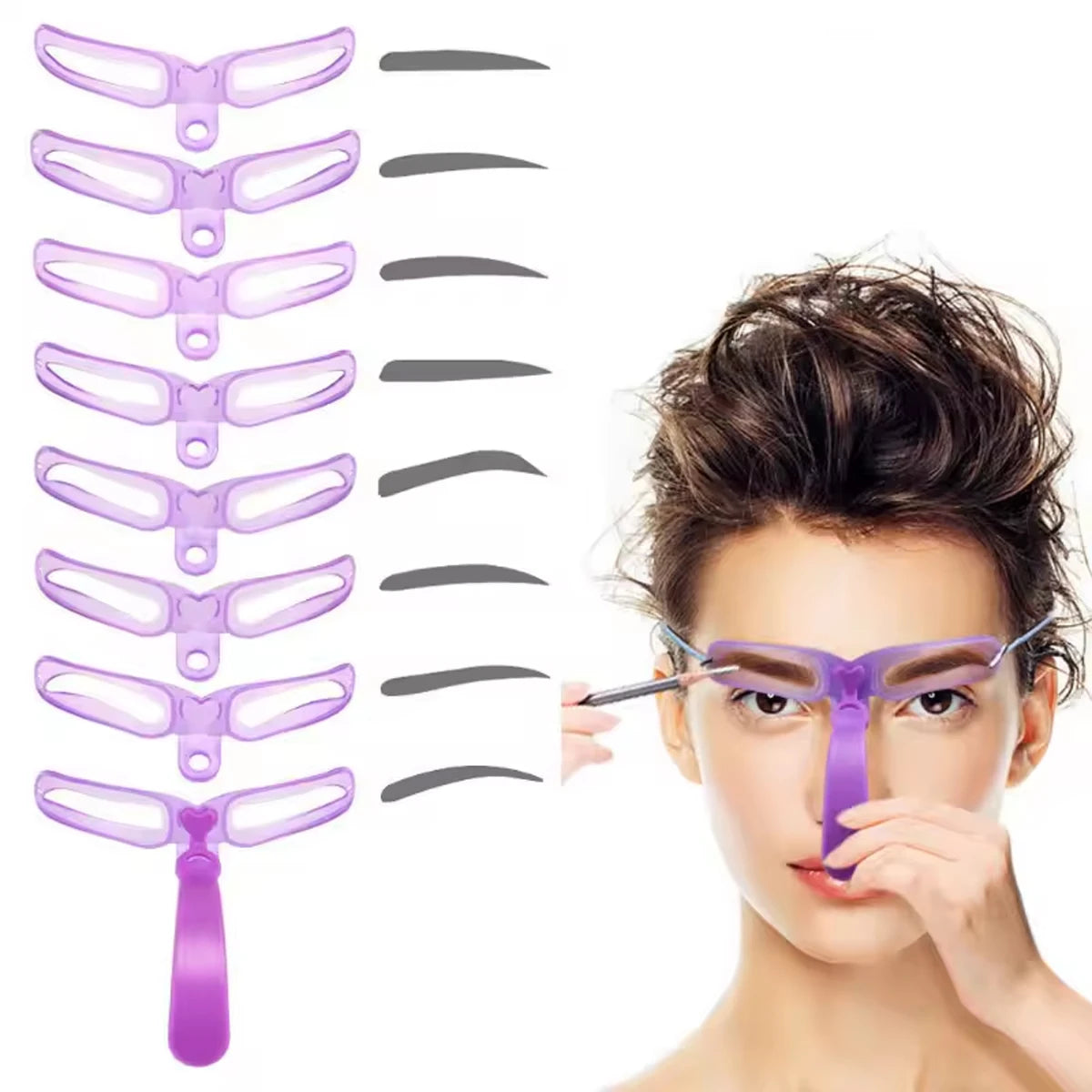 Reusable Eyebrow Stencil Set
