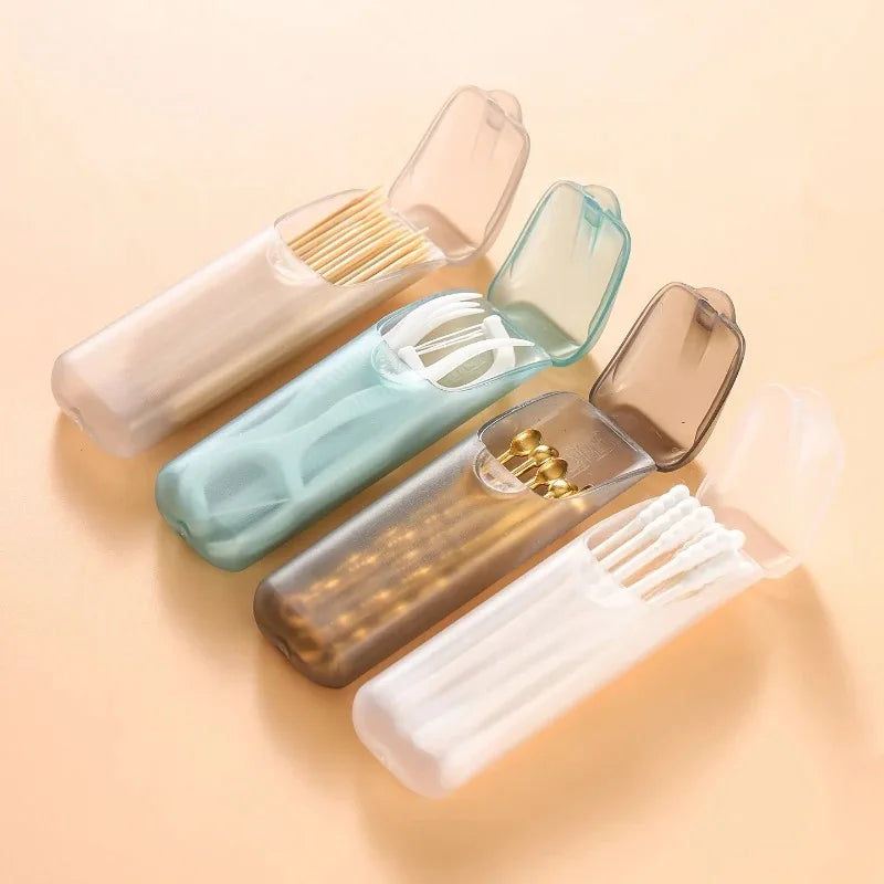 Mini Portable Toothpick Storage Box with Lid