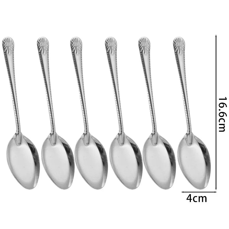 Stainless Steel Flat Bottom Spoon Set